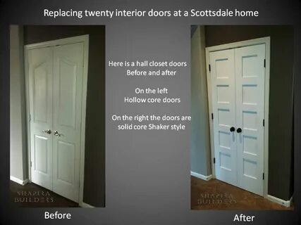 Replacing interior doors without replacing the door jambs. W