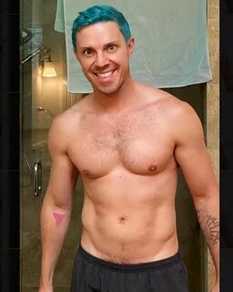 Публикация Jake Shears в профиле Instagram: "Blue hair, don’