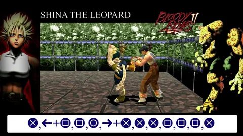 Bloody Roar 2 - Shina/Marvel the Leopard Combo Guide 1080p 6