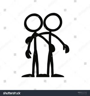 Stickfigure Family Gay Couple Stok Vektör (Telifsiz) 5613754