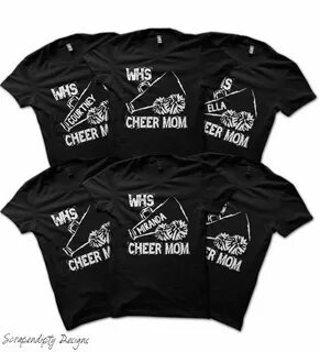 Cheer Mom Shirt Team Cheerleading Shirt Custom School Name E