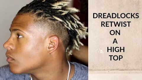 💋 Dreadlock Retwist on a high top Platinum Blonde Tips - You