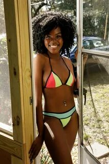 Pinned onto Black Babes in Bikinis Board in Bikini Pictures Category. 