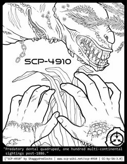 SCP Coloring Book Pages (Gore Warning for Fourth) SCP Founda