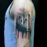 60 Brooklyn Bridge Tattoos For Men - New York City Design Id