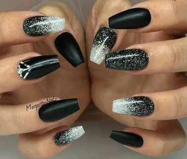 Pin by Sandy Snyder on Nails Black acrylic nail designs, Omb