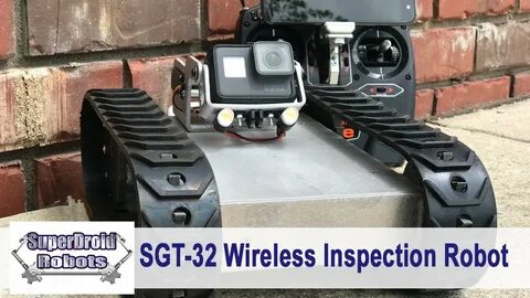 Wireless Inspection Robot Crawl Space Demo SGT-32P SuperDroi