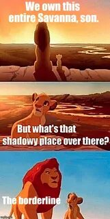Simba Shadowy Place Meme - Imgflip