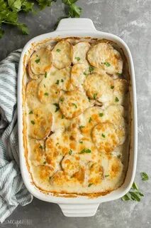 Creamy scalloped potatoes with ham are an awesome way to use