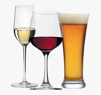 Transparent Beer And Wine Png - Red Wine White Wine Beer , F