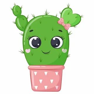 Cute Cactus Clipart PNG, EPS, JPEG, Succulent Clipart, Comme