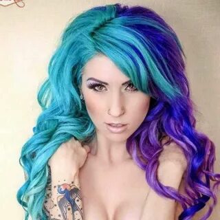 Aqua and purple hair Hair styles, Bright hair colors, Boys c