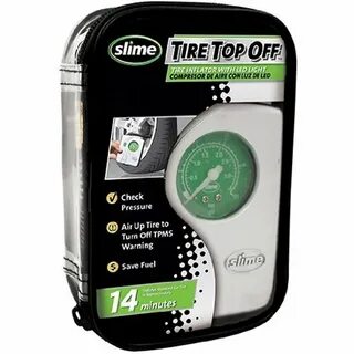 Slime Portable Tire Top Off Air Compressor & Inflator for Ve