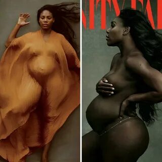 Pregnant And Engaged Serena Williams Poses Nude For Vanity F