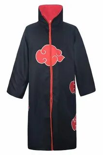 DAZCOS US Size Unisex Akatsuki Cloak Robe Cosplay Costume Em