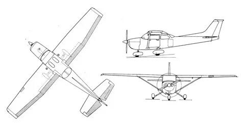 172 Cessna Drawing Coloring Cutaway Sketch Template Skyhawk 