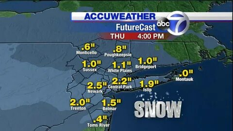 AccuWeather forecast maps for Wednesday's storm - ABC7 New Y