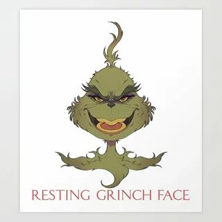 Cartoon Grinch Face