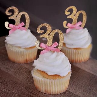 30th Birthday Cupcake Toppers 12CT. Ships in 1-3 Business Da