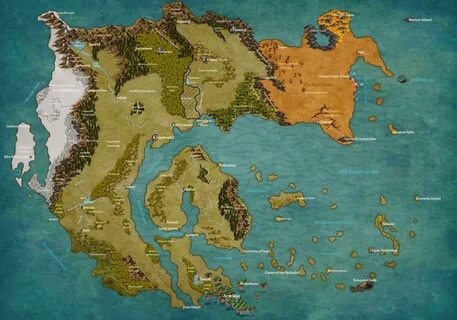 Dungeons And Dragons World Map - Wales On A Map