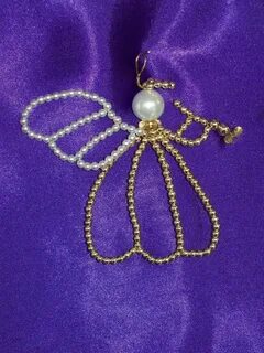 Heralding Angel Chrismon-style Ornament Bead Kit - heirloom 
