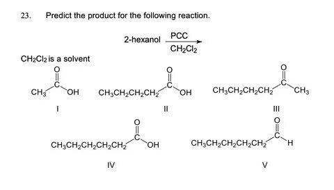 Solved 23. Predict the product for the following reaction. C