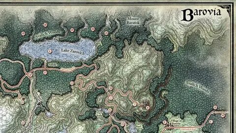 This map of the Land of Barovia was originally created as pa