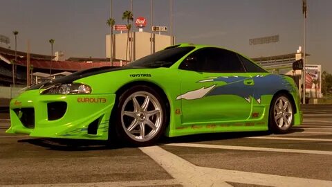 Mitsubishi Eclipse 2G Green Car In The Fast And The Furious 