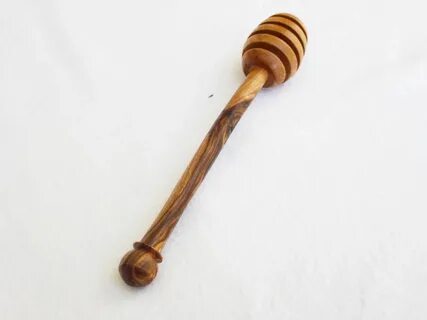 Olive Wood Tiny Honey Dipper 4 Inch / Wooden Small Honey Spo