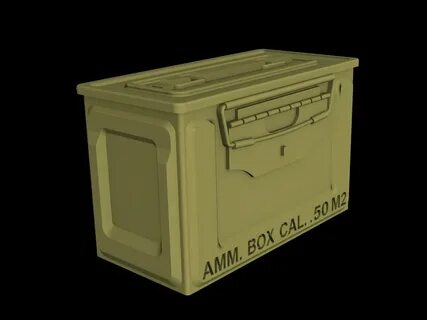 US Ammo Boxes for 0,5 ammo (metal patern) PanzerArt RE35-394