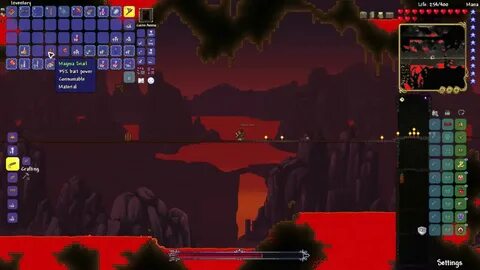 How to catch a Hell Butterfly - Terraria 1.4 - YouTube