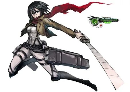 Shingeki no Kyojin:Mikasa Artists Battle HD Render ORS Anime