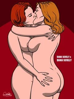kaywest, dana scully, x-files, 2girls, age difference, ass, ass grab, breas...