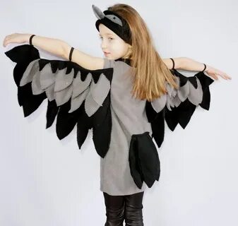 Bird costume / Kids bird Costume/ crow costume/ Raven costum