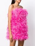 Buy pink feather mini dress cheap online