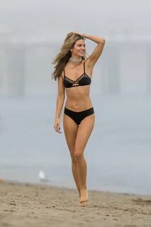 Rachel McCord in Black Bikini at a beach in Malibu GotCeleb