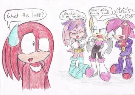 Knuckles, Julie-su, Rouge and Sonia - SONIC COUPLES tagahang