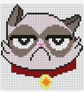 Sourpuss Grumpy Cat Perler Bead Pattern / Bead Sprite - Mine