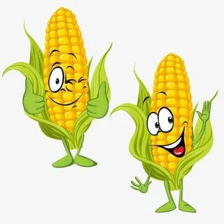 Two Corn, Corn Clipart, Food, Green PNG Transparent Clipart 