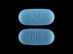 M N 1 Pill (Blue/Elliptical/Oval/9mm) - Pill Identifier - Dr