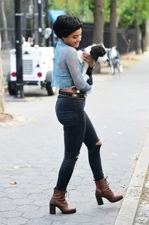 Kiersey Clemons - On the Set of 'The Only Living Boy' in New
