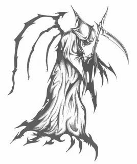 grim reaper tattoo by ajb3art on deviantART Reaper drawing, 