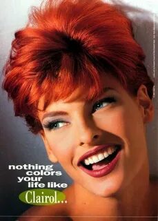 Linda Evangelista, red hair Φωτογραφία