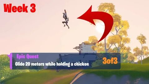 Fortnite Week 3 Epic Quest 3of3 - Glide 20 meters while hold