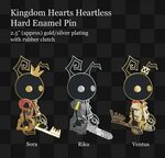 Kingdom Hearts Heartless Hard Enamel Pin Etsy