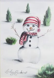 Snowman hand draw color pencil drawing 8x10 mat. by LindseyJ