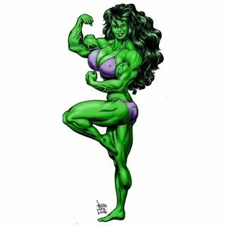 Drawn to Muscle on Instagram: "She-Hulk by @davidcmatthews20