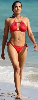 Padma Lakshmi The Fappening Sexy Red Bikini #The Fappening