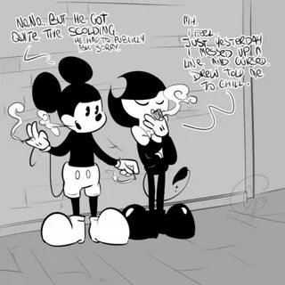 bendy and mickey Tumblr Bendy and the ink machine, Old carto