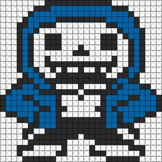 Sans Sprite - Dancetale Sans Perler Bead Pattern / Bead Spri